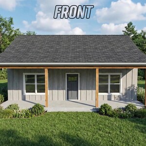 Simple House Plan | 2 Bedroom 1 Bath | Simple Floor Concept | Instant Download