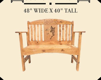 Custom Bench Digital File - wood furniture - CNC