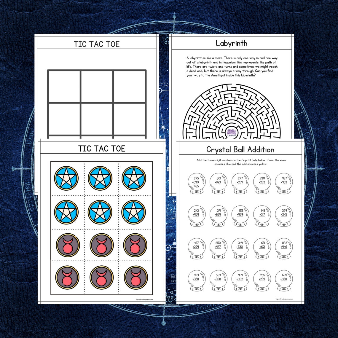 Pagan PDF 50 Pages Digital Downloads Worksheets Wheel of the Year ...