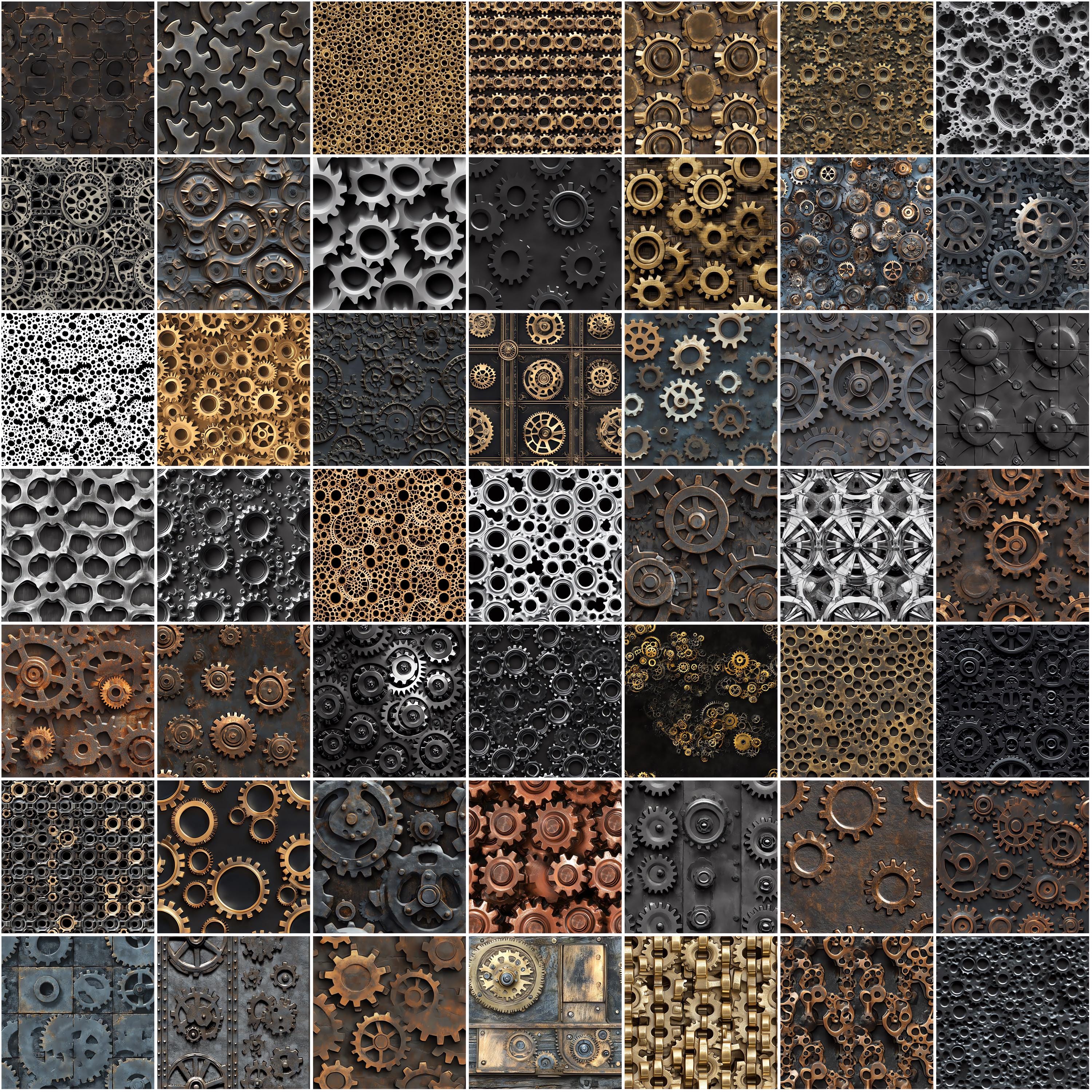 100+ Interlocking Cog Wheels Procreate Textures, Brushes for Procreate ...