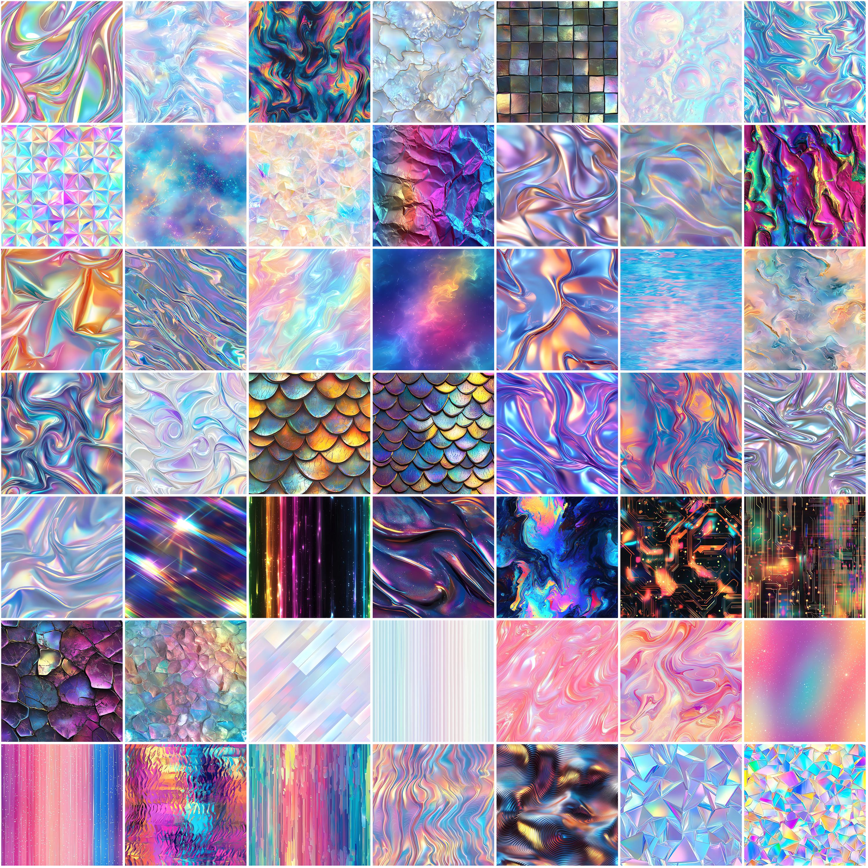 100+ Iridescent Procreate Textures, Brushes for Procreate, Instant ...