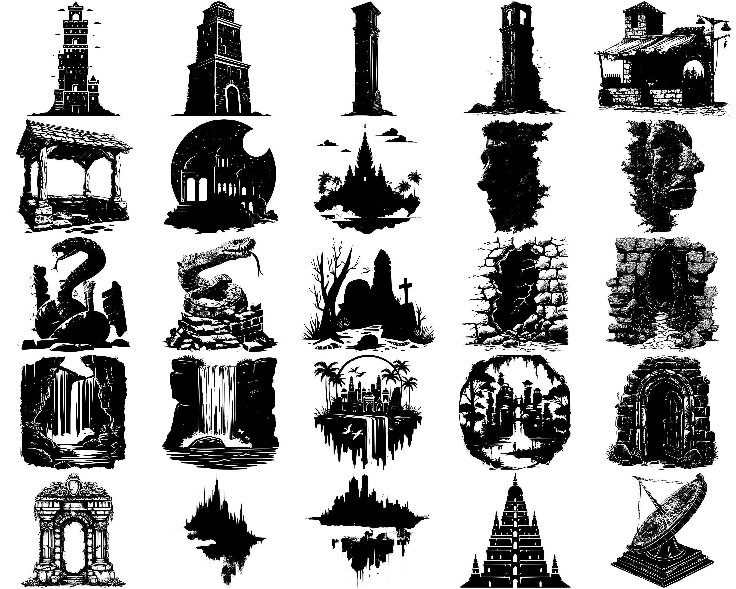Ancient Relics SVG Bundle, Set of 100, Instant Digital Download, Png ...
