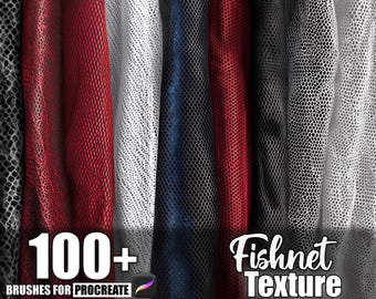 Plus de 100 textures de procréation à motif résille, pinceaux pour procréer, téléchargement numérique instantané