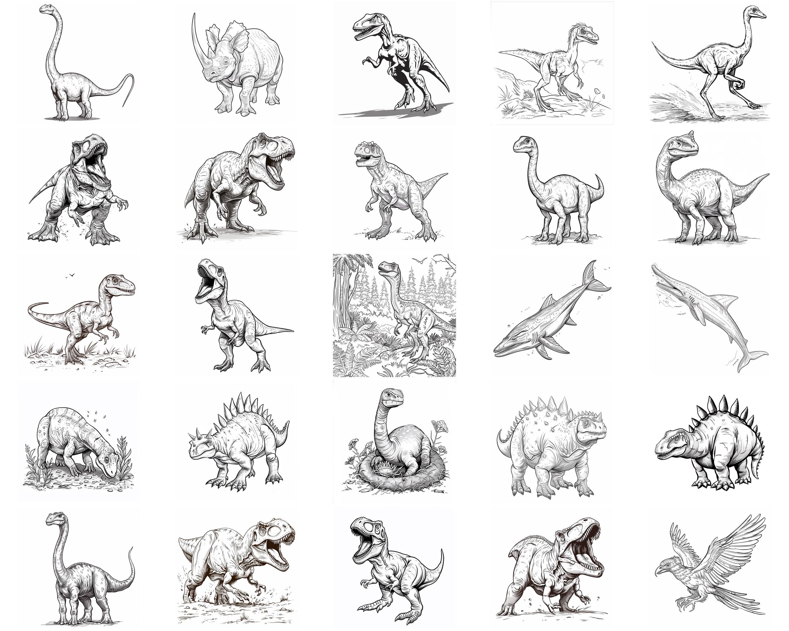 100+ Dinosaur Procreate Stamps, Brushes for Procreate, Instant Digital ...