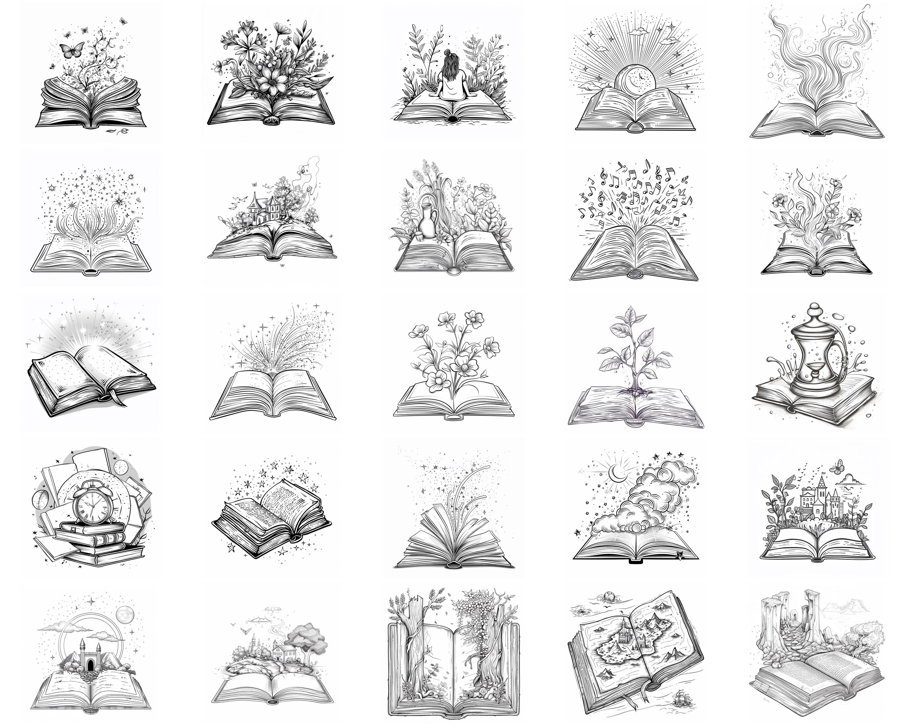 100+ Magical Book Procreate Stamps, Brushes for Procreate, Instant ...