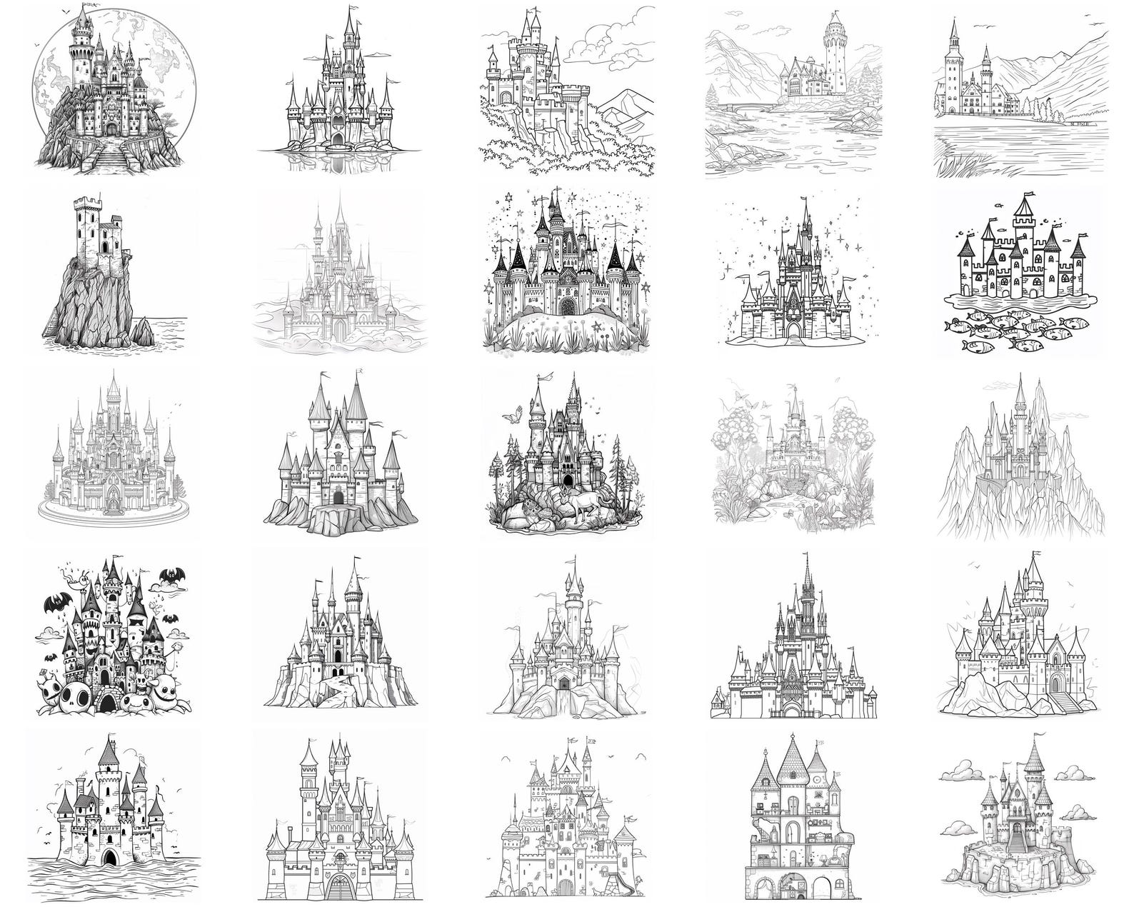 100+ Mystical Castle Procreate Stamps, Brushes for Procreate, Instant ...