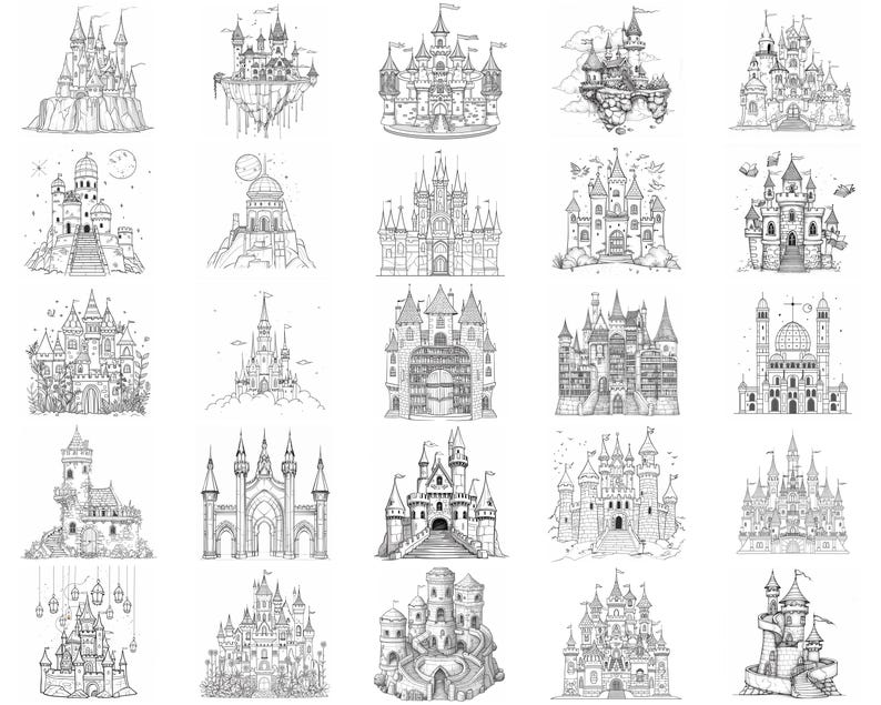 100+ Mystical Castle Procreate Stamps, Brushes for Procreate, Instant ...