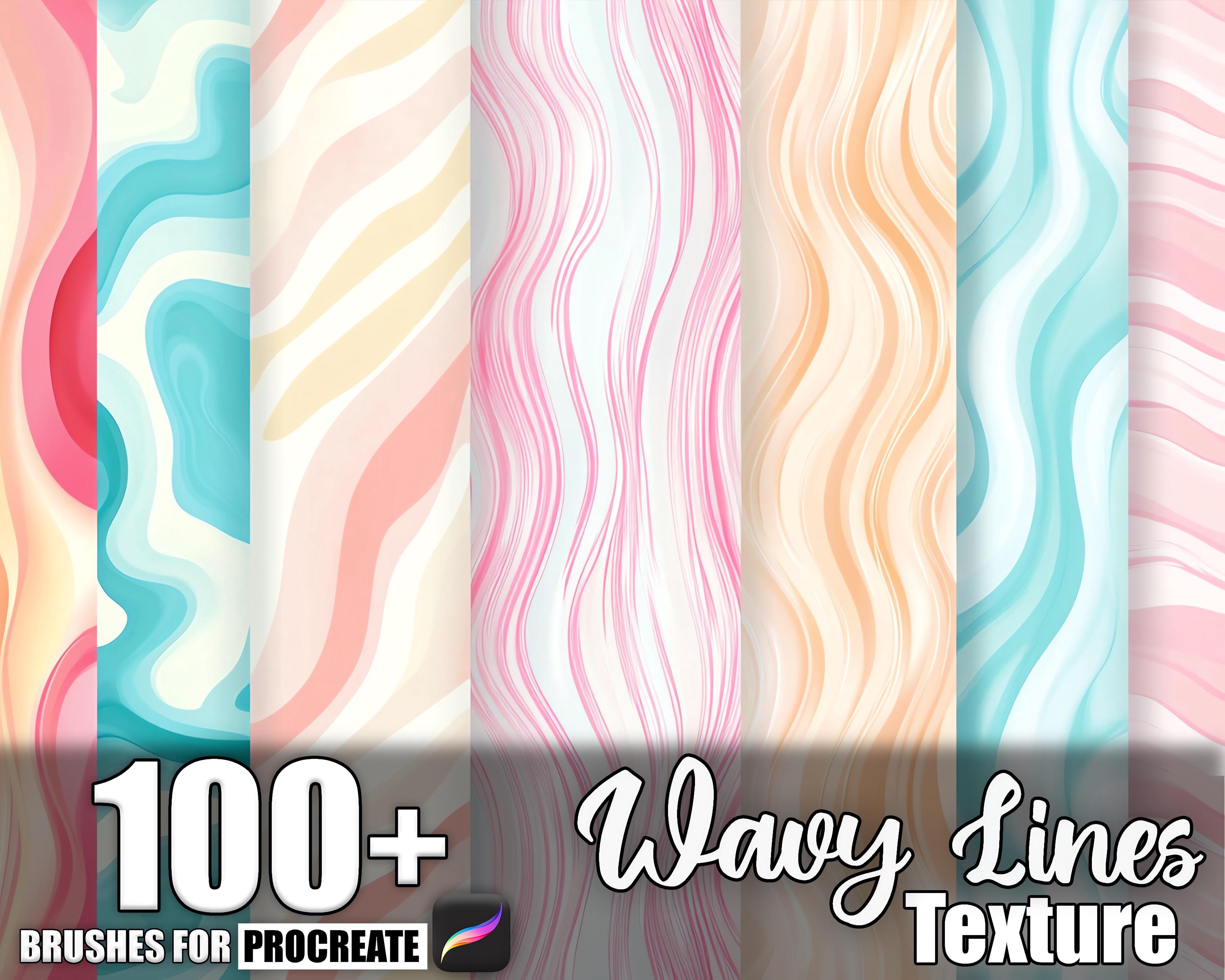 100+ Wavy Lines Pattern Procreate Textures, Brushes for Procreate ...