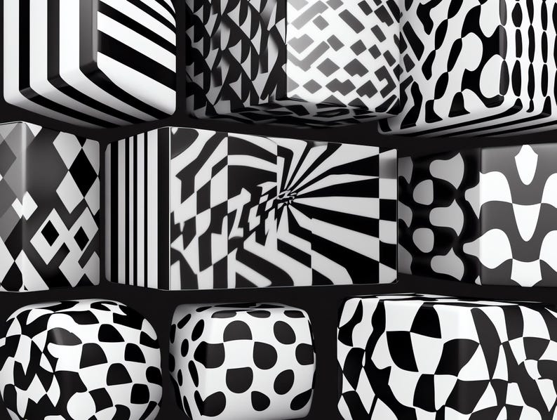 100+ Cube 3D Optical Illusion Procreate Textures, Brushes for Procreate ...