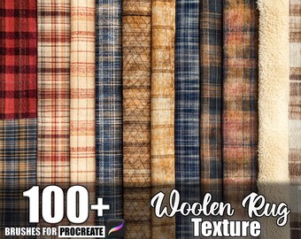 Plus de 100 textures de tapis en laine pour procréer, pinceaux pour procréer, téléchargement numérique instantané
