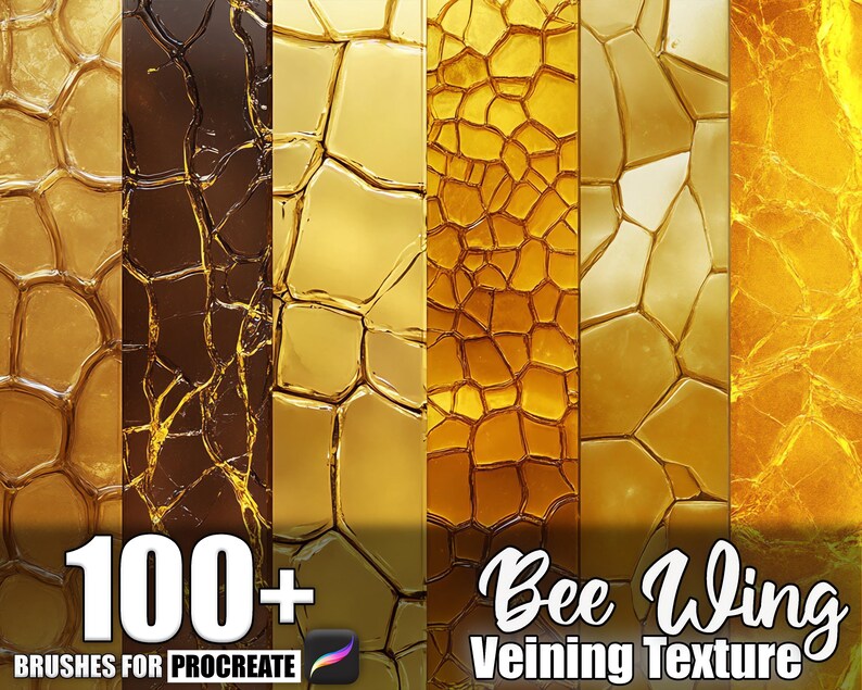 100+ Bee Wing Veining Procreate Textures, Brushes for Procreate ...