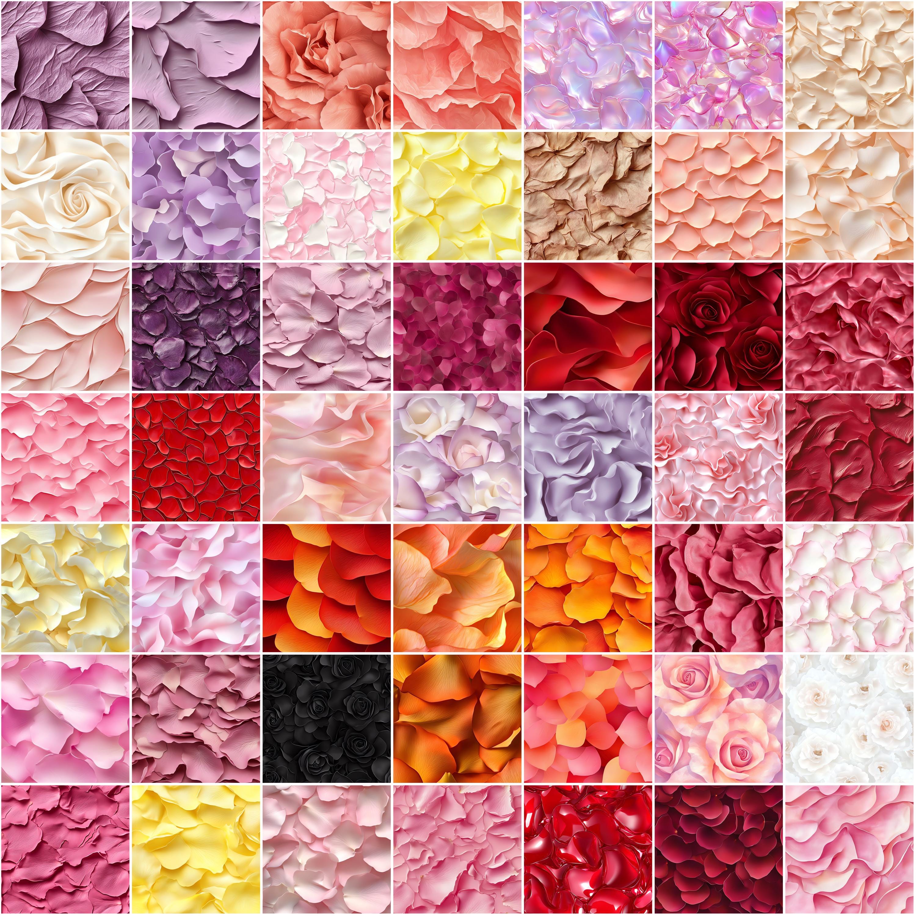 100+ Rose Petal Procreate Textures, Brushes for Procreate, Instant ...