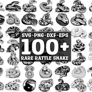 Rattle Snake SVG Bundle, Set of 100, Instant Digital Download, png, svg, eps, dxf