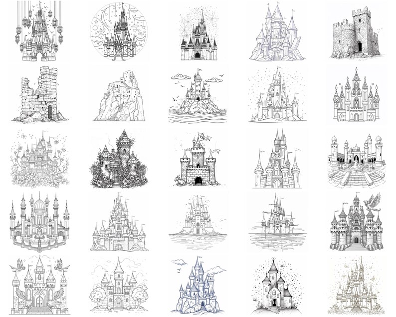 100+ Mystical Castle Procreate Stamps, Brushes for Procreate, Instant ...