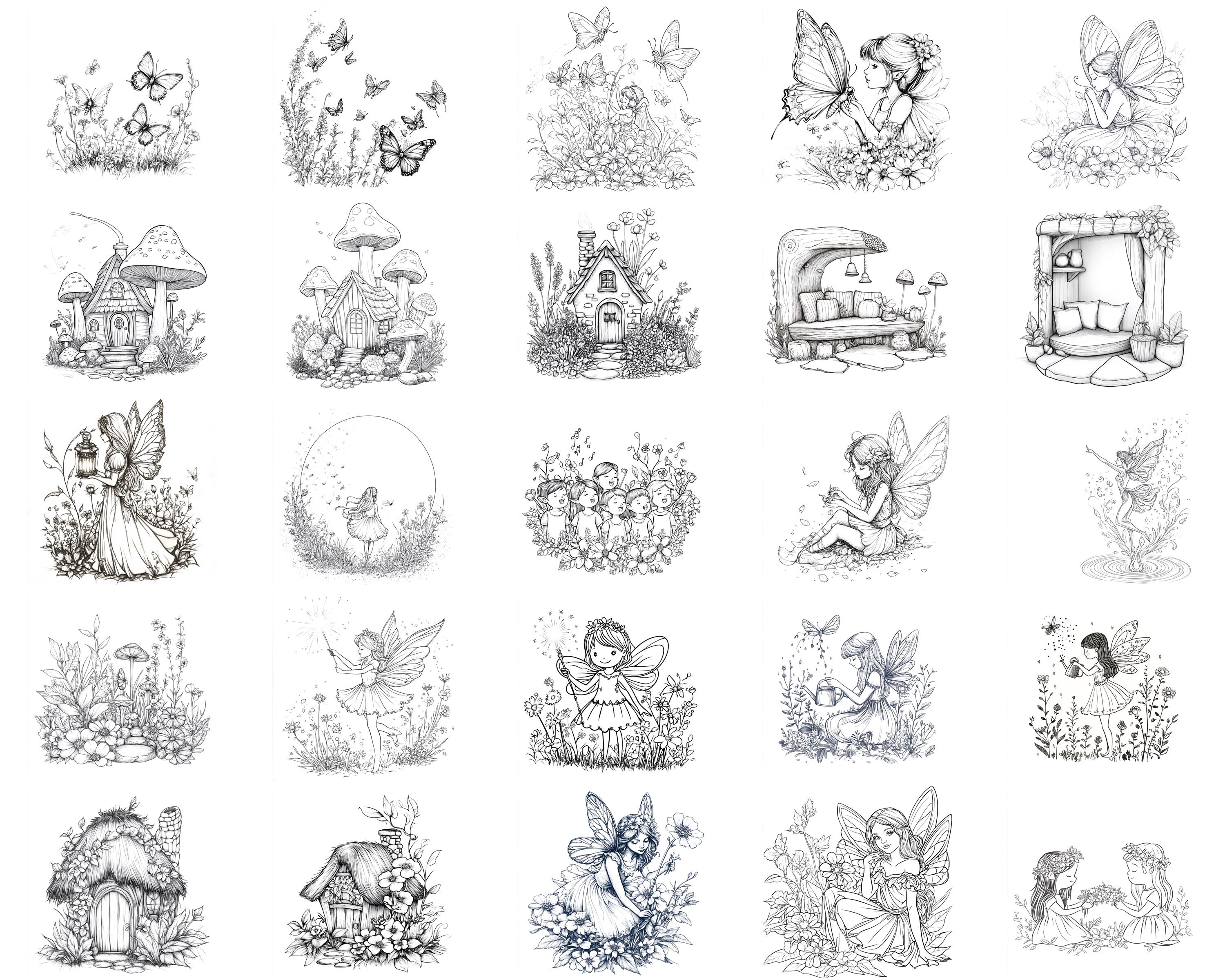 100+ Fairy Garden Procreate Stamps, Brushes for Procreate, Instant ...