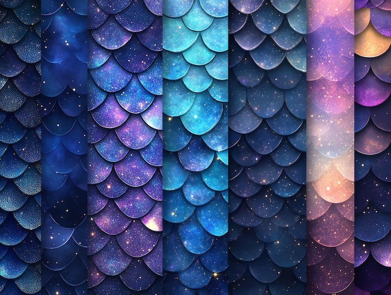 100+ Fish Scale Procreate Textures, Brushes for Procreate, Instant ...