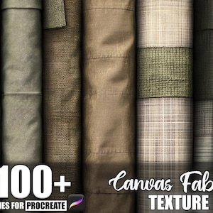 Plus de 100 textures de tissu pour procréer, pinceaux pour procréer, téléchargement numérique instantané