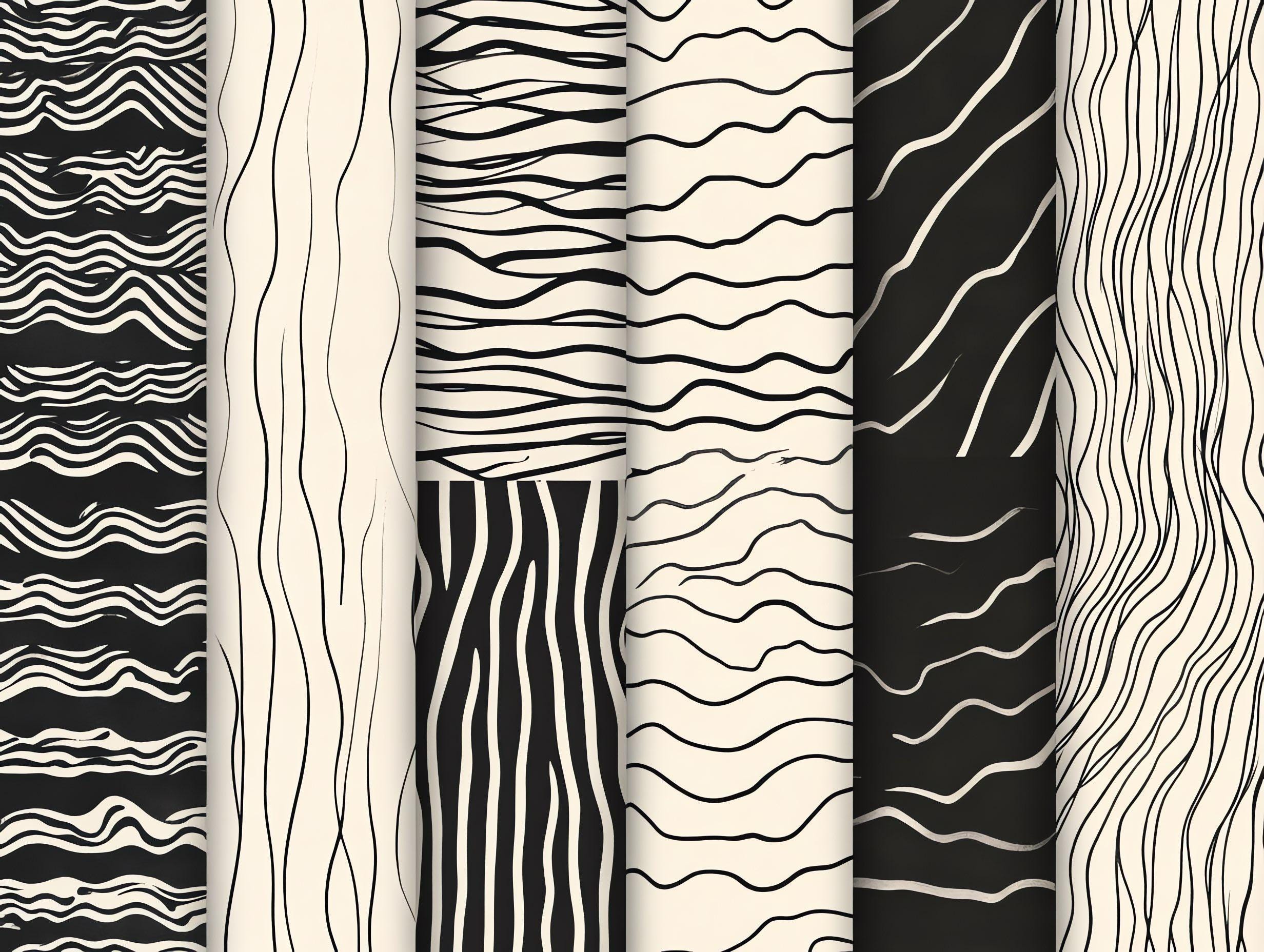 100+ Wavy Lines Pattern Procreate Textures, Brushes for Procreate ...