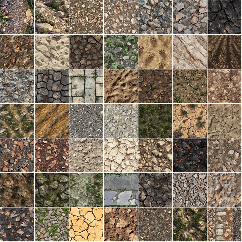 100+ Ground Texture Procreate Textures, Brushes for Procreate, Instant ...