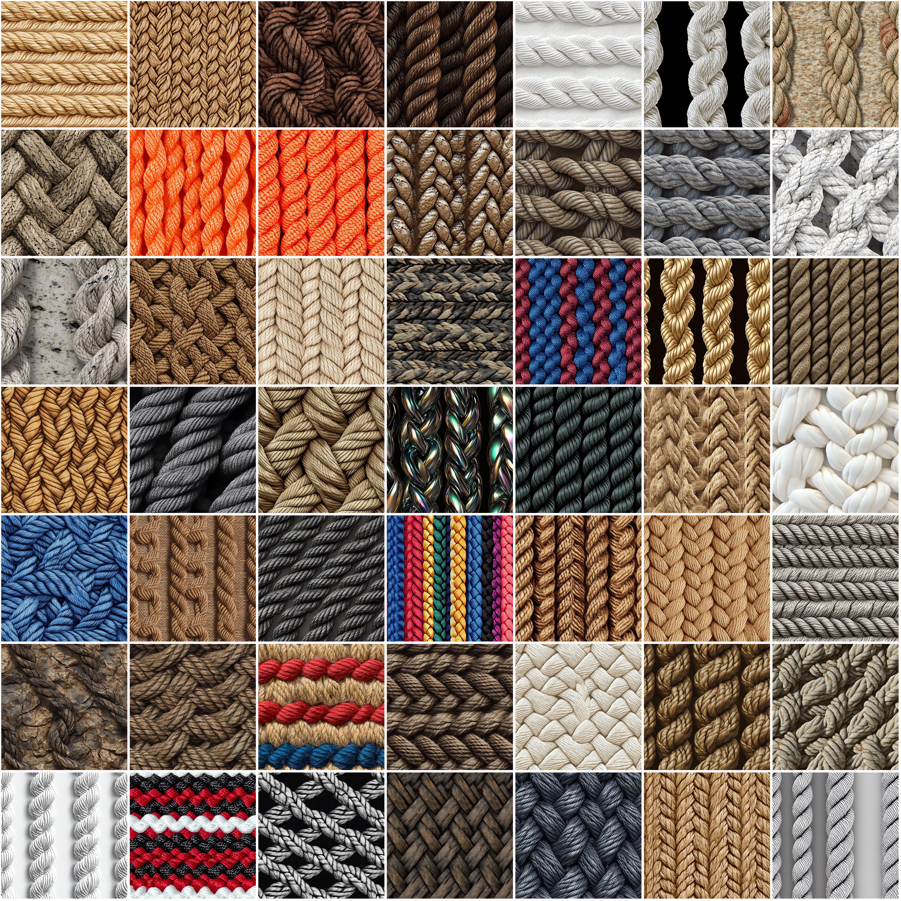 100+ Braided Rope Procreate Textures, Brushes for Procreate, Instant ...