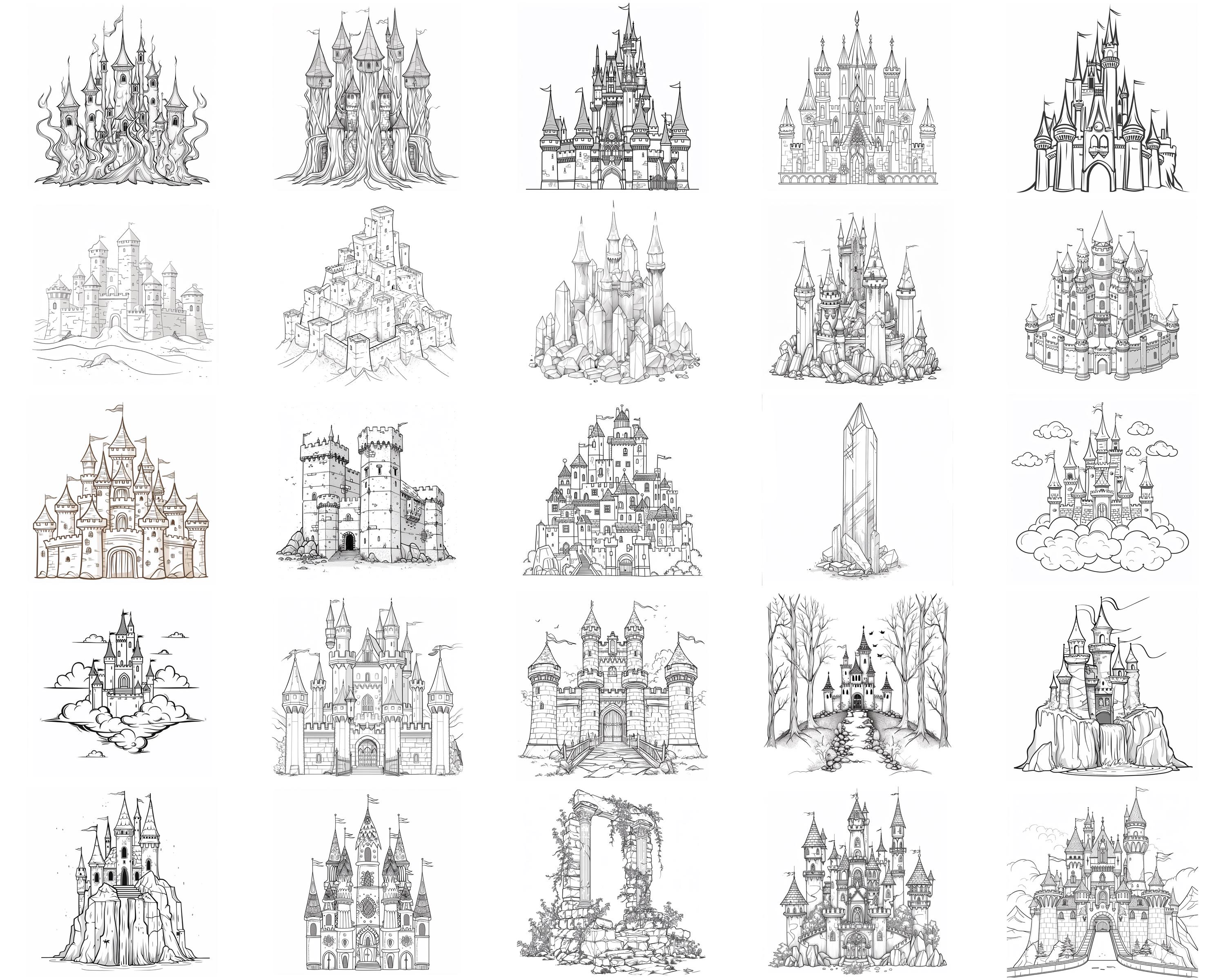 100+ Mystical Castle Procreate Stamps, Brushes for Procreate, Instant ...