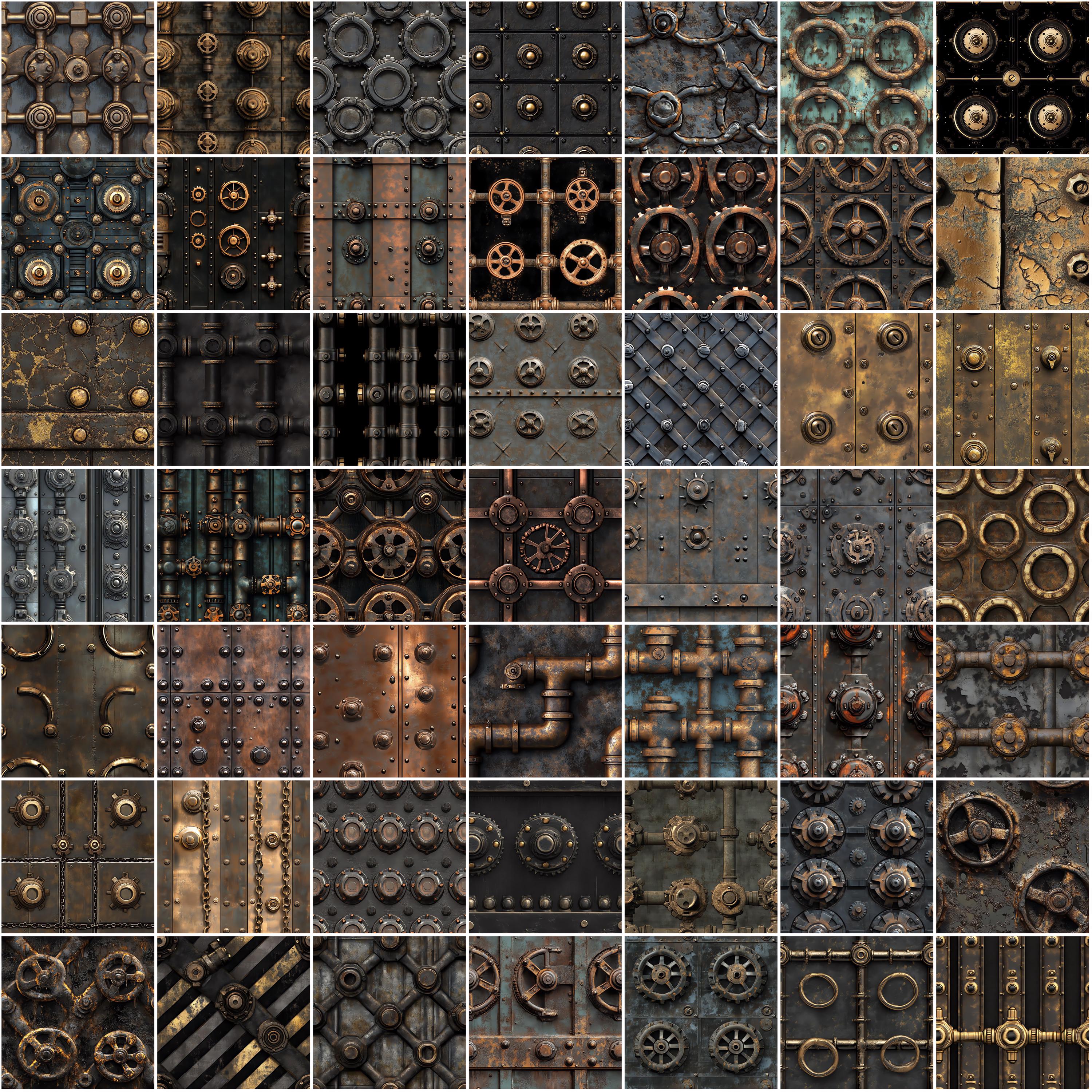 100+ Steampunk Valve Procreate Textures, Brushes for Procreate, Instant ...