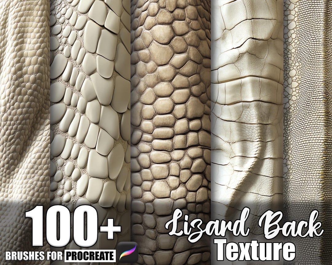 100+ Lizard Back Procreate Textures, Brushes for Procreate, Instant ...