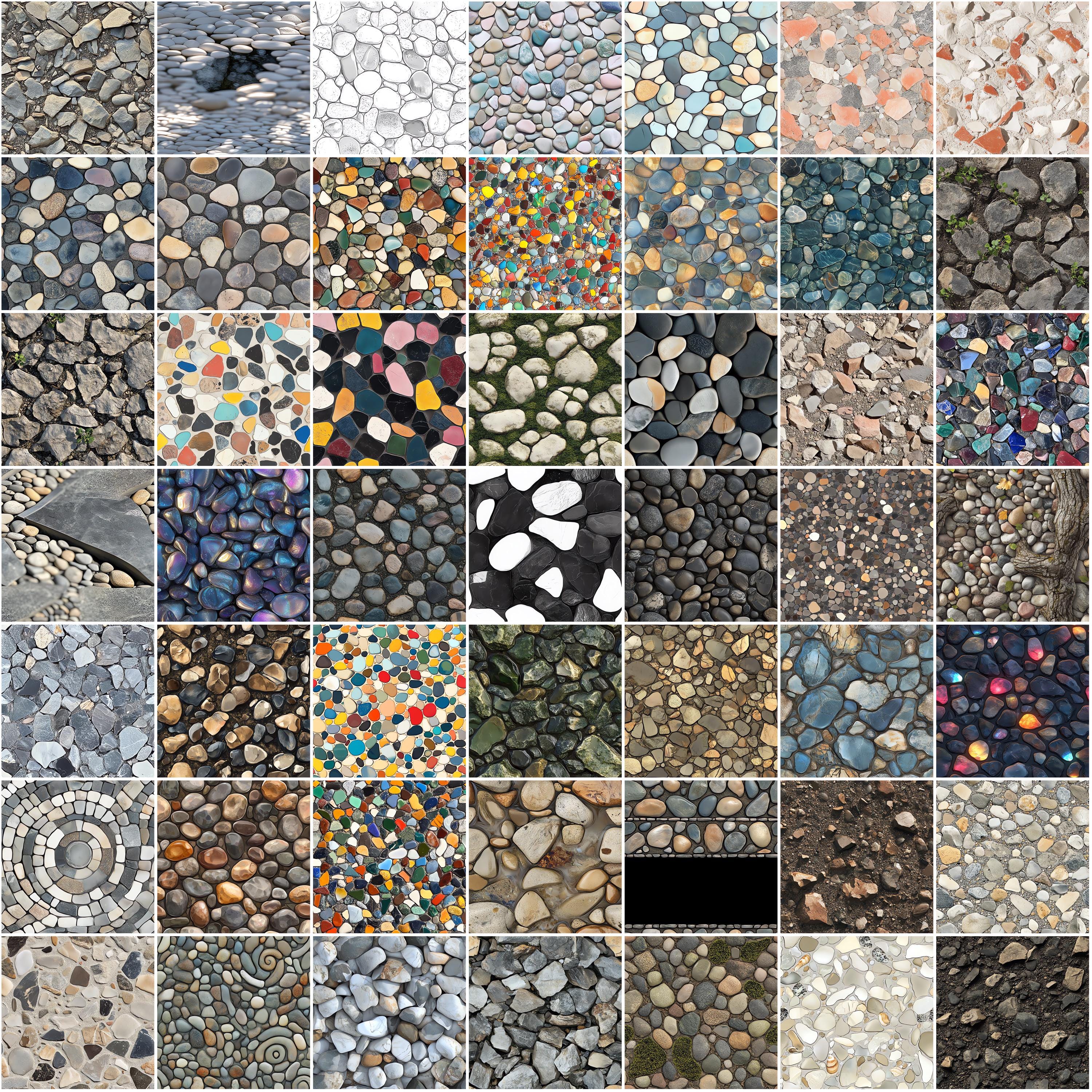 100+ Pebble Ground Procreate Textures, Brushes for Procreate, Instant ...