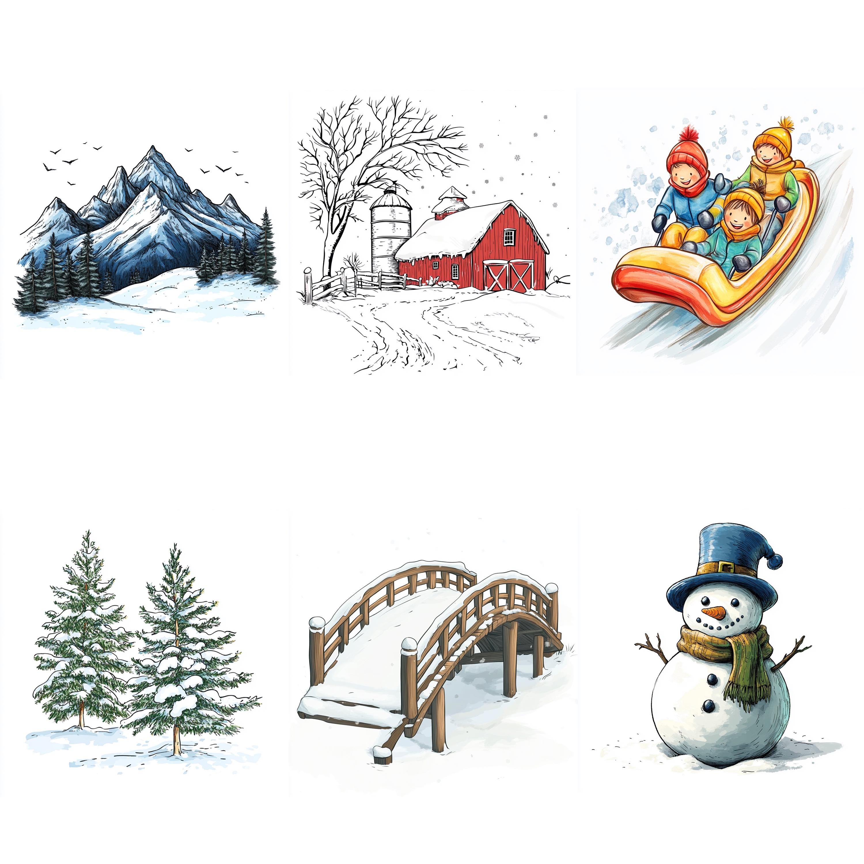 100+ Winter Wonderland Procreate Stamps, Brushes for Procreate, Instant ...