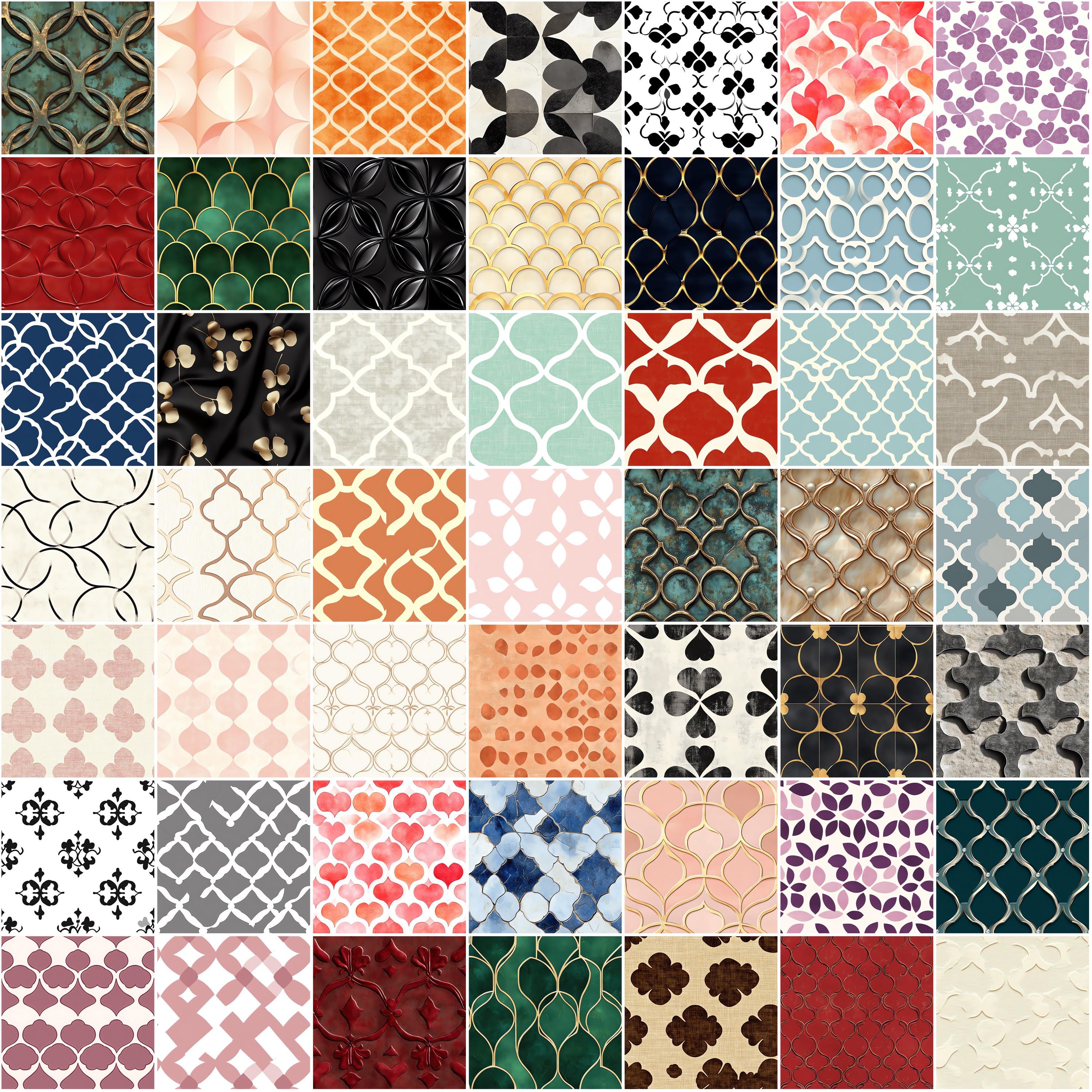 100+ Trefoil Pattern Procreate Textures, Brushes for Procreate, Instant ...