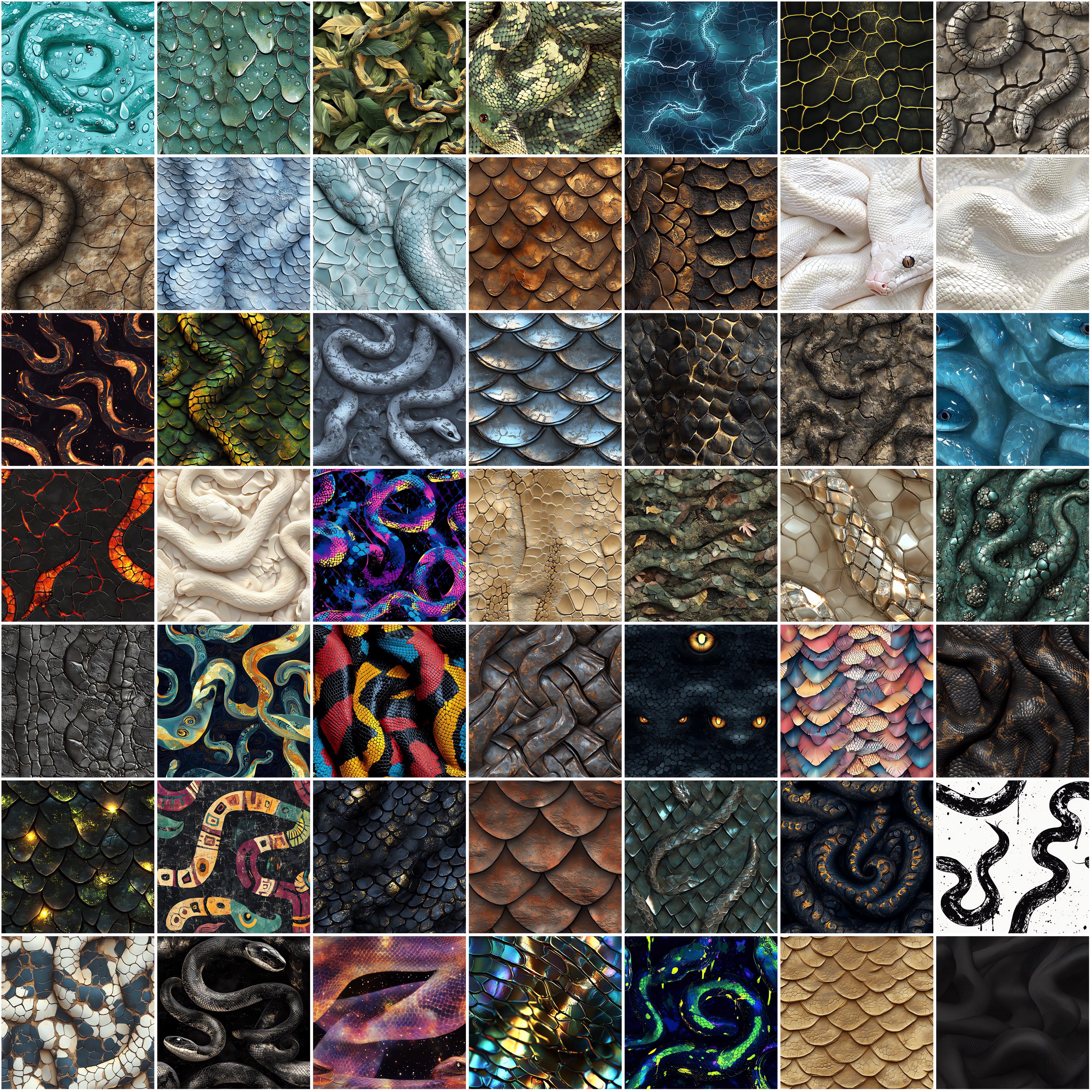 100+ Snake Texture Procreate Textures, Brushes for Procreate, Instant ...