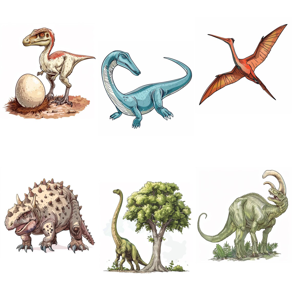100+ Dinosaur Procreate Stamps, Brushes for Procreate, Instant Digital ...
