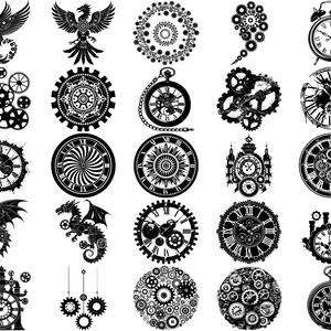 Gears & Cogs SVG Bundle, Set of 100, Instant Digital Download, Png, Svg ...