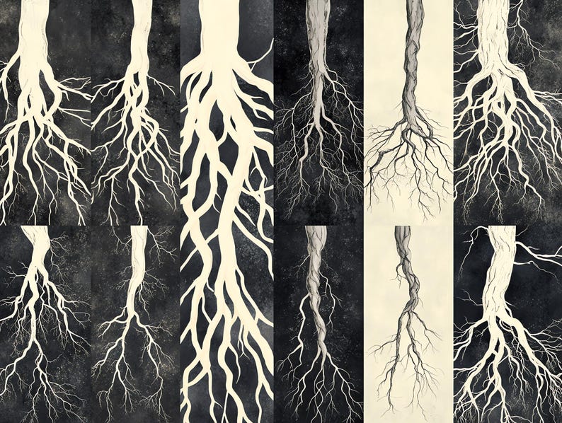 100+ Tree Roots Procreate Textures, Brushes for Procreate, Instant ...