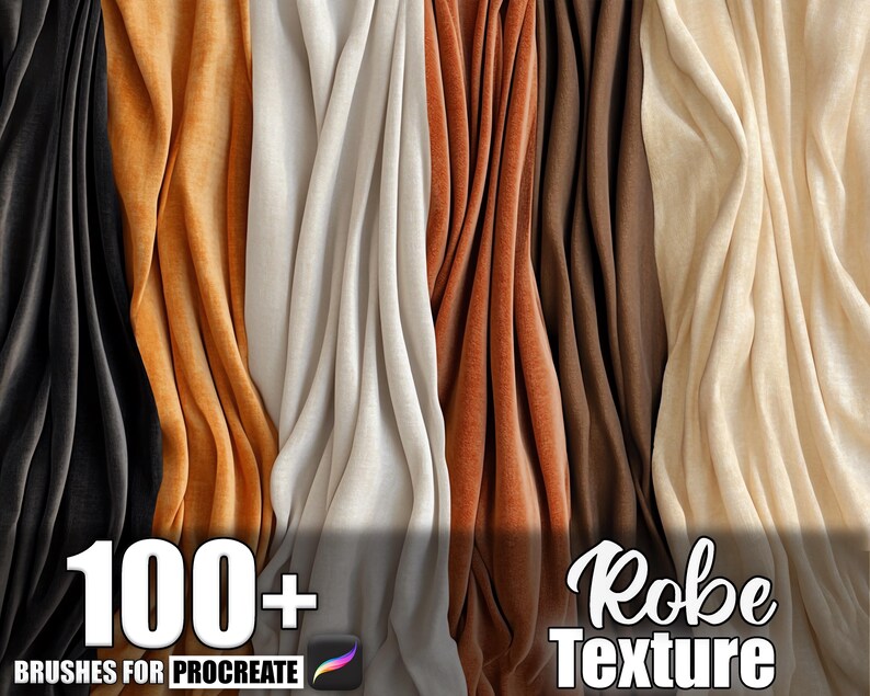 Texture For Robe 100+ Robe Texture Procreate Textures, Brushes for Procreate, Instant ...
