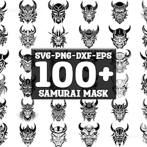 Samurai SVG Bundle, Set of 100, Instant Digital Download, png, svg, eps, dxf