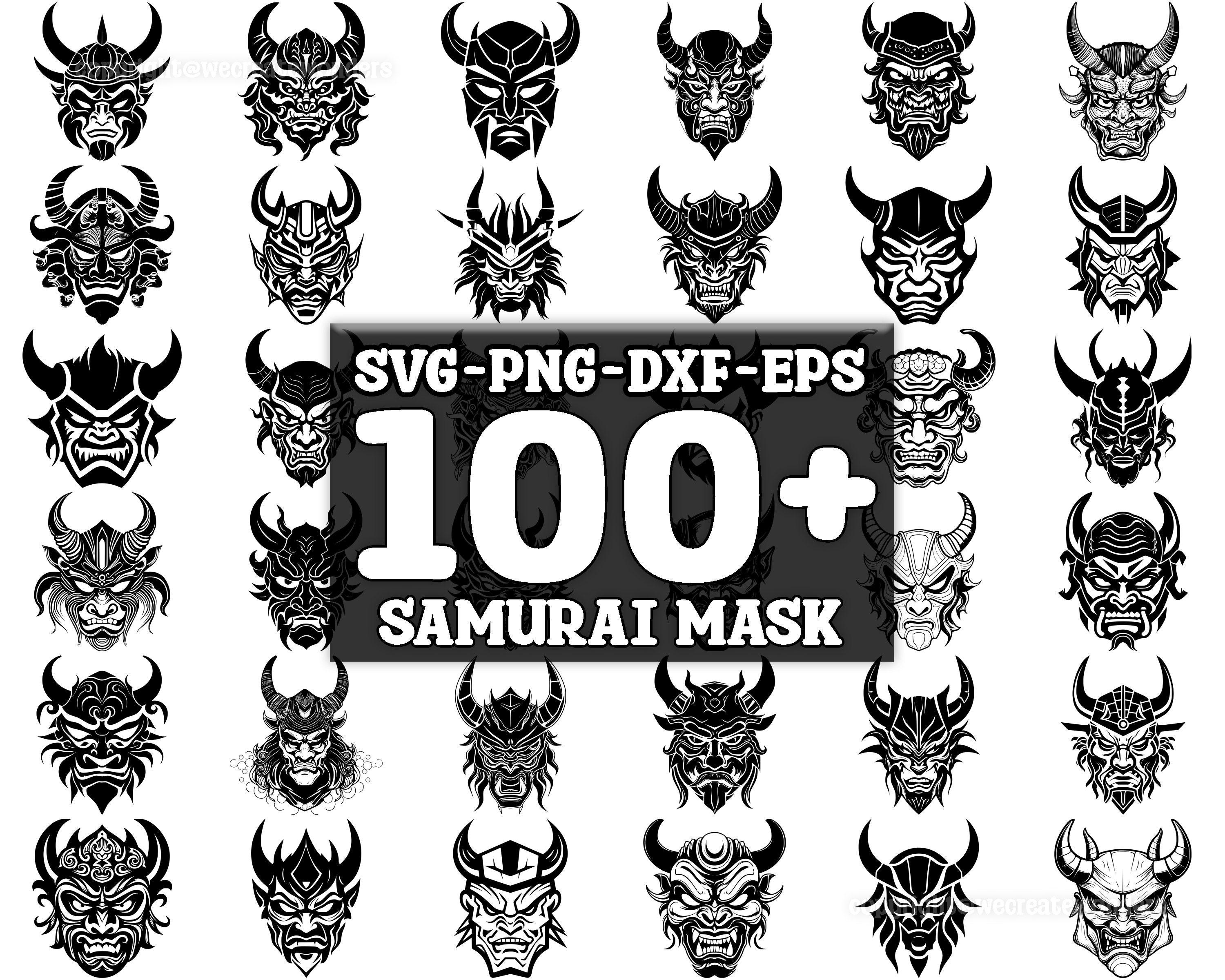 Samurai SVG Bundle, Set of 100, Instant Digital Download, Png, Svg, Eps ...