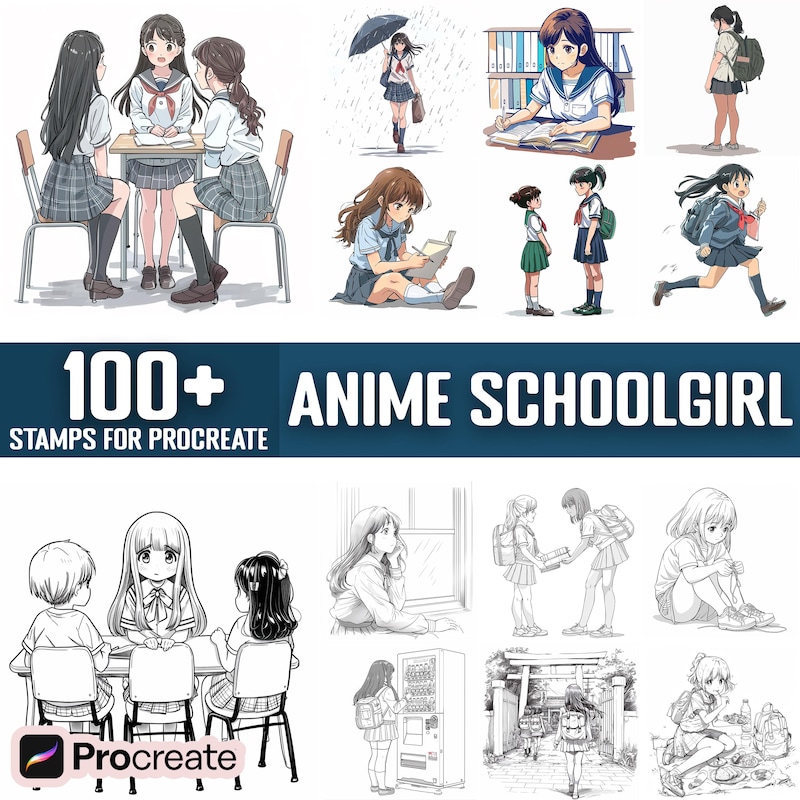 Anime Girl School Uniform Etsy
