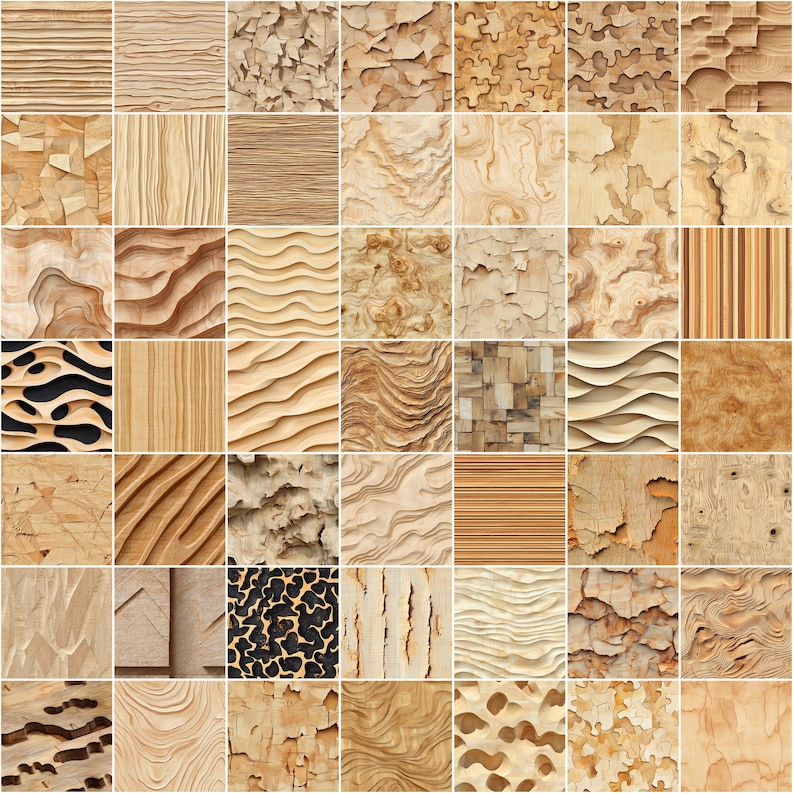 100+ Plywood Cut Procreate Textures, Brushes for Procreate, Instant ...