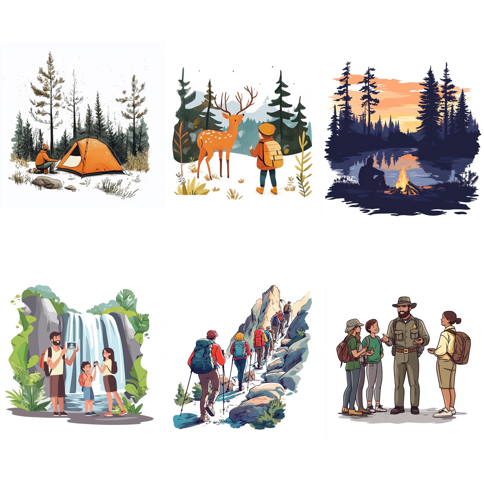 100+ National Parks Procreate Stamps, Brushes for Procreate, Instant ...