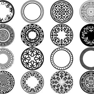 Point Pattern Svg Rounded Colorful Round Circle SVG Bundle, Set of 100, Instant Digital Download, Png, Svg ...