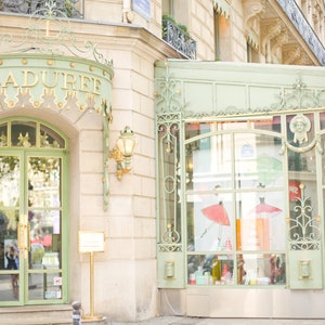 Paris Photography - Laduree, Paris kitchen art, French home decor Paris cafe, Living room art, Paris print, Large Wall Art, Fine Art Print