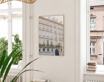 Paris Photography - Parisian Windows, Paris architecture, French home decor, pastel, Paris print, Large Wall Art, Fine Art Print