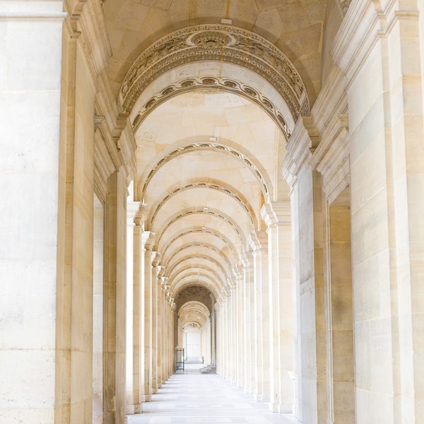 Paris Photography - Louvre, Paris architecture, French home decor, Living room art, Paris print, Large Wall Art, Fine Art Print