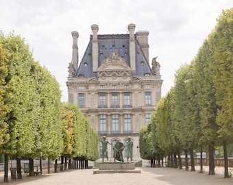 Paris Photography - Tuileries Garden, Louvre, Summertime, Paris architecture, French home decor, Paris print, Large Wall Art, Fine Art Print