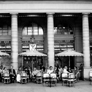 Paris Photography - Paris cafe, Paris kitchen art, French glamour, Living room art, Gallery wall art, black and white print