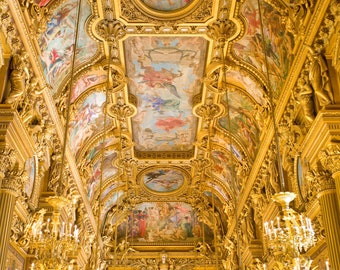 Paris Photography - Opera Garnier, Paris France, travel photography, Louvre, Eiffel tower, Gallery Wall, Large Wall Art, Fine Art Print