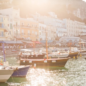 Italy Photography - Capri, Summertime, Beach art, Sunset, Italian coast, Italy print, Italian home decor, Large Wall Art, Fine Art Print