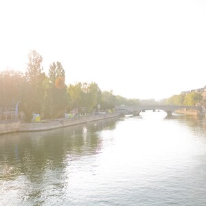 Paris Photography - Sunrise on the Seine, Paris bridge, Paris Architecture, French decor, Living room art, Large Wall Art, Fine Art Print