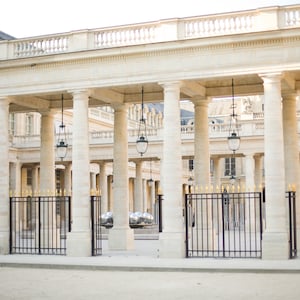 Paris Photography - Quiet Morning at Palais Royal, Paris Gardens, French home decor, Living room art, Paris print, Paris Wall Art